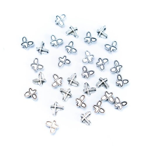 20 Pcs For 5mm flat leather,Antique silver Feather jewelry supplies jewelry finding D-1-5-52