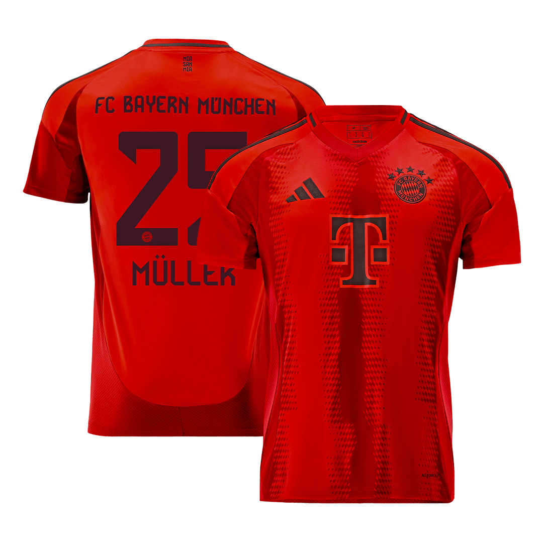MÜLLER #25 Bayern Munich Home Soccer Jersey 2024/25