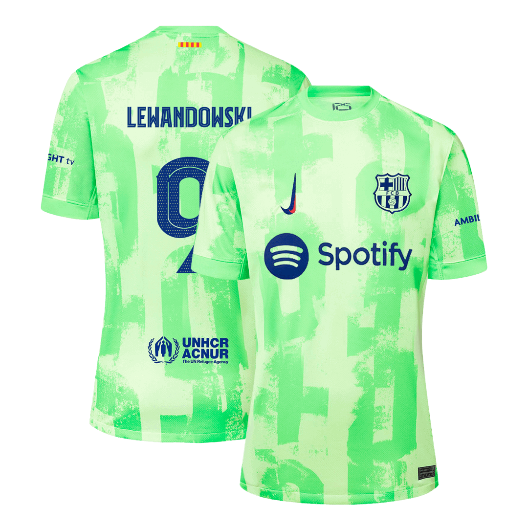 LEWANDOWSKI #9 Barcelona Third Away Soccer Jersey 2024/25 - UCL