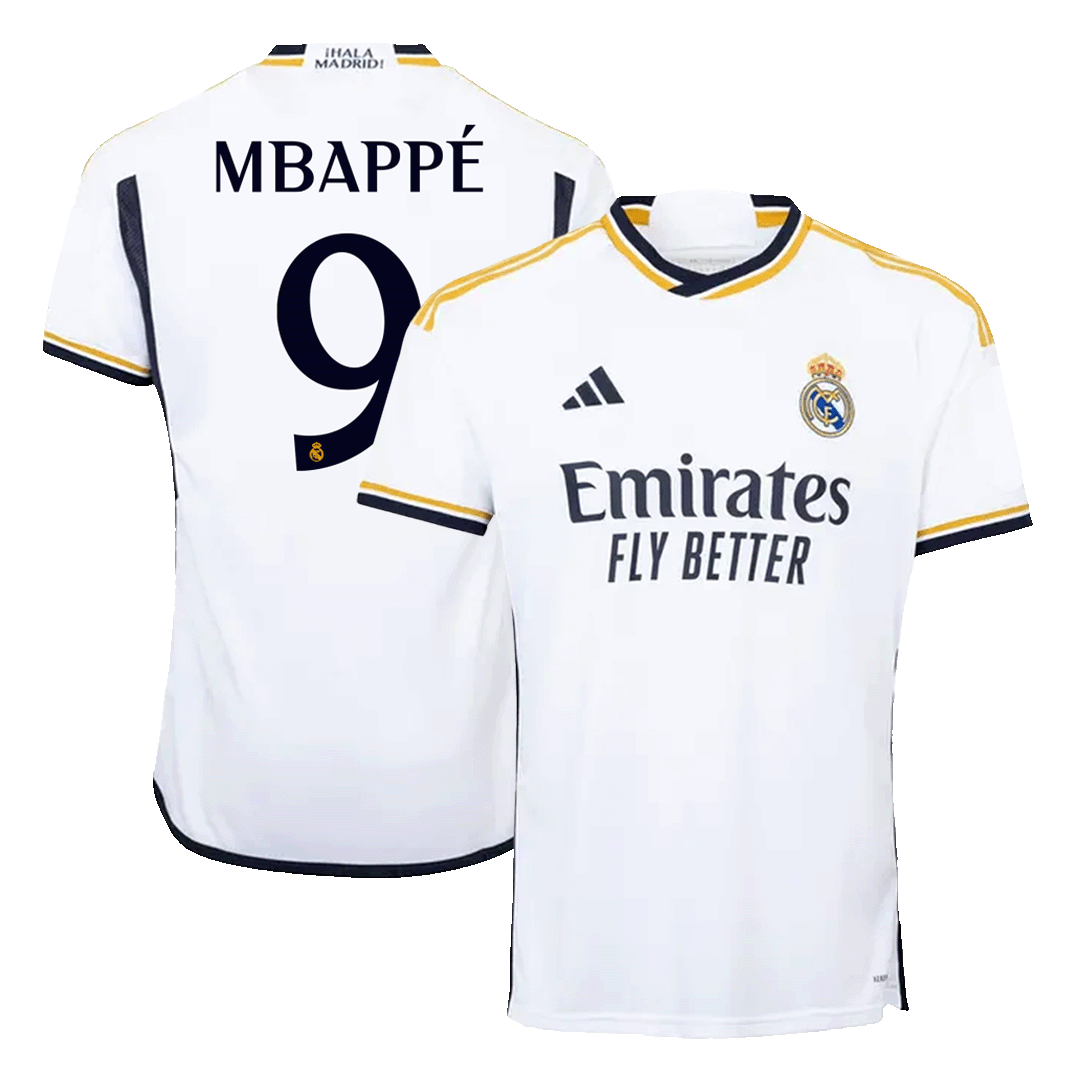 MBAPP #9 Real Madrid Home Soccer Jersey 2023/24