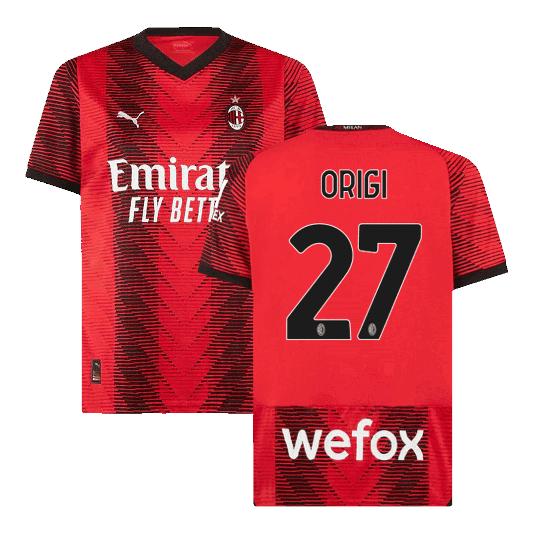 ORIGI #27 AC Milan Home Jersey 2023/24