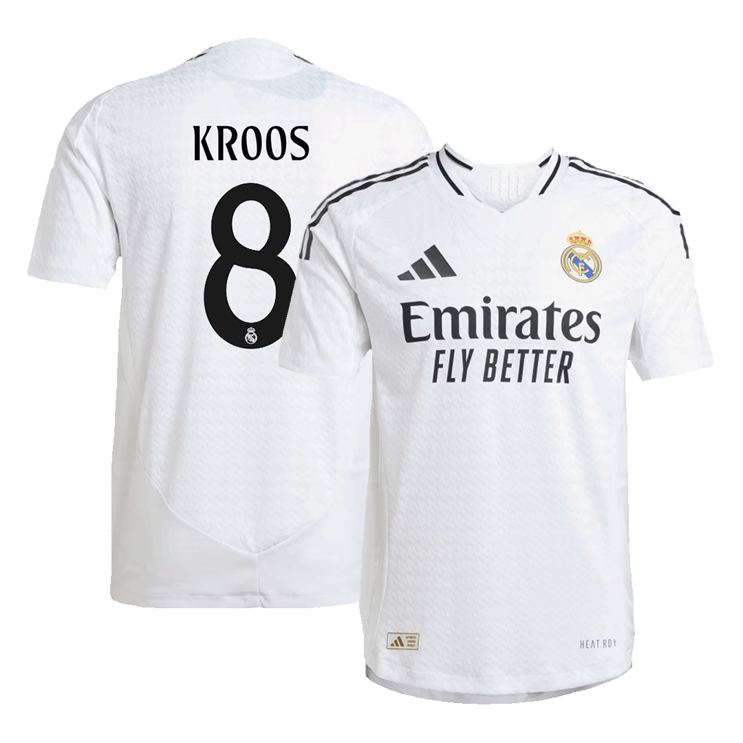 KROOS #8 Real Madrid Home Authentic Soccer Jersey 2024/25