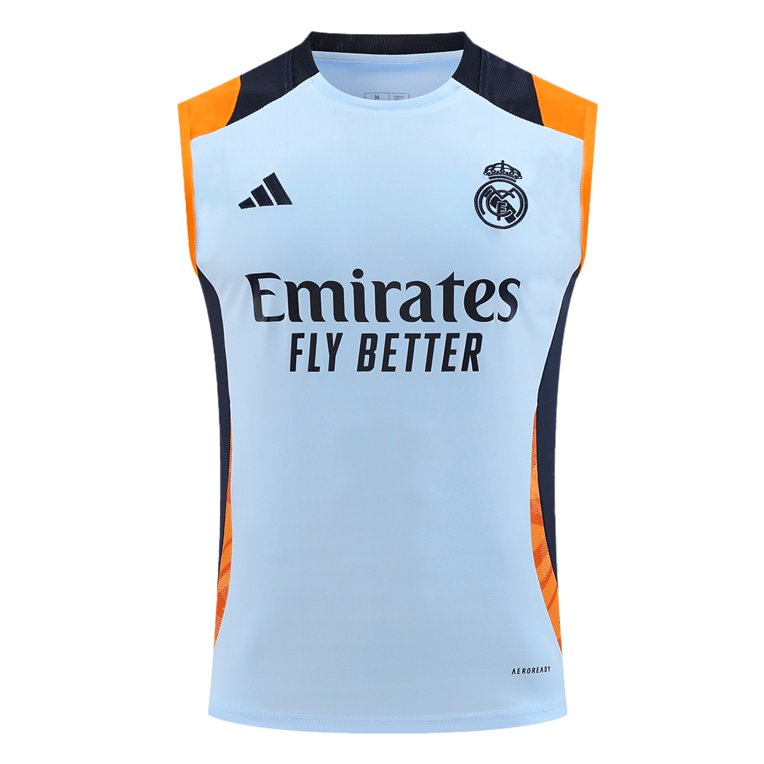 Real Madrid Pre-Match Sleeveless Top 2024/25 Blue