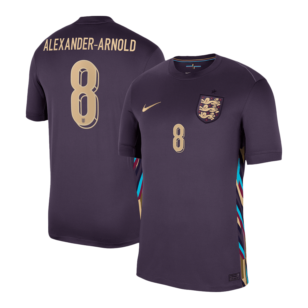 ALEXANDER-ARNOLD #8 England Away Soccer Jersey EURO 2024