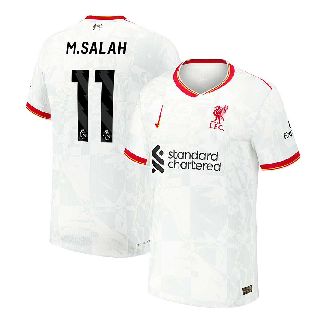 M.SALAH #11 Liverpool Third Away Authentic Soccer Jersey 2024/25