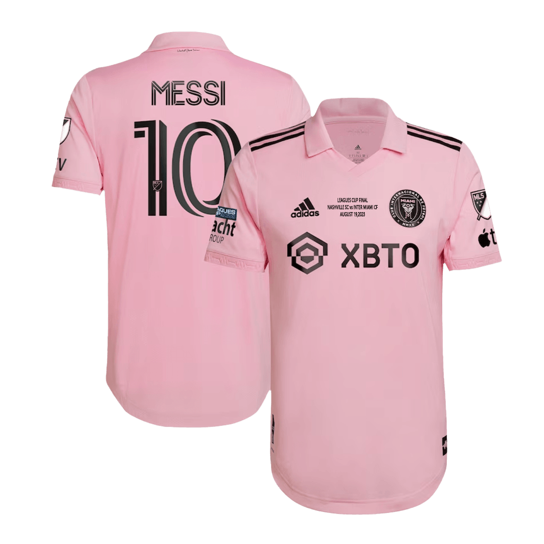 MESSI #10 Inter Miami CF Home Authentic Soccer Jersey 2023 - Leagues Cup Final