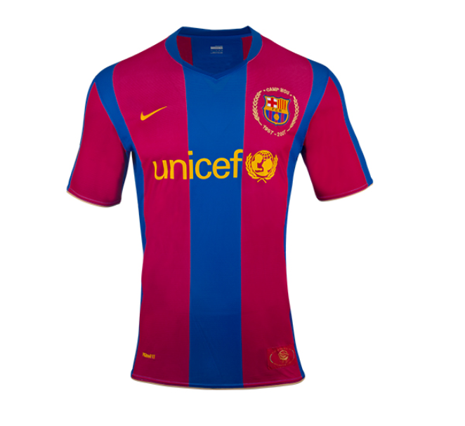 Vintage Soccer Jersey Barcelona Home 2007/08