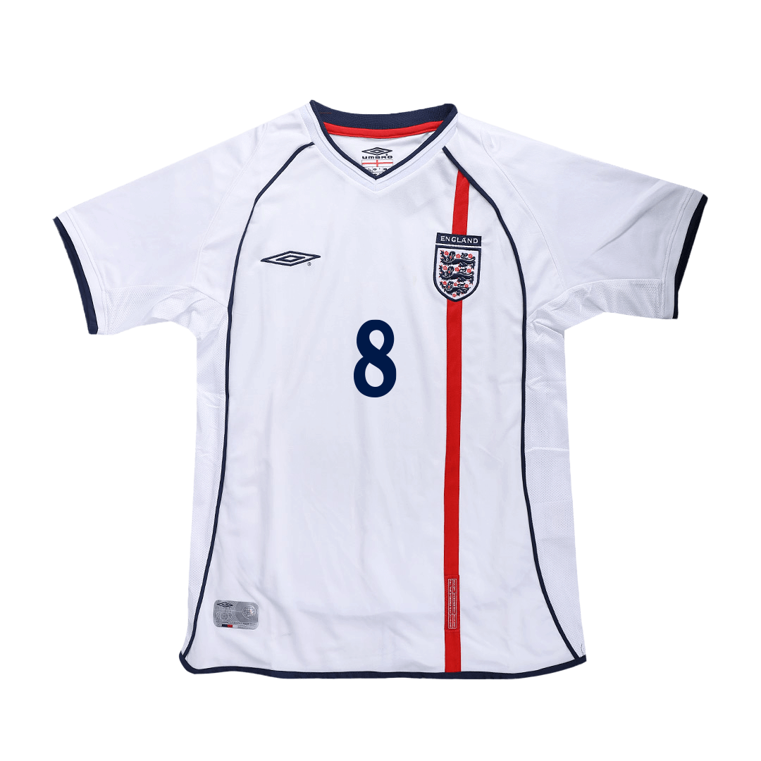 Vintage Soccer Jersey SCHOLES #8 England Home 2002