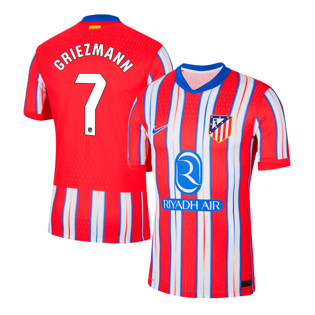 GRIEZMANN #7 Atletico Madrid Home Authentic Soccer Jersey 2024/25