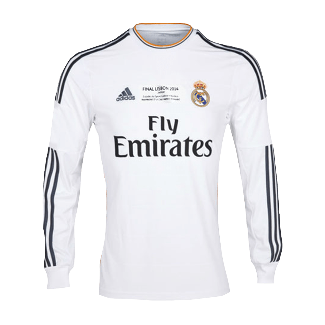 Vintage Soccer Jersey Real Madrid Home Long Sleeve 2013/14 - UCL Final