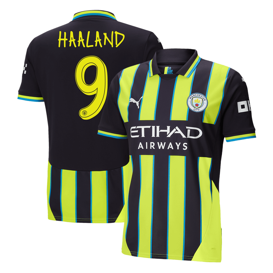 HAALAND #9 Manchester City Away Soccer Jersey 2024/25 - UCL