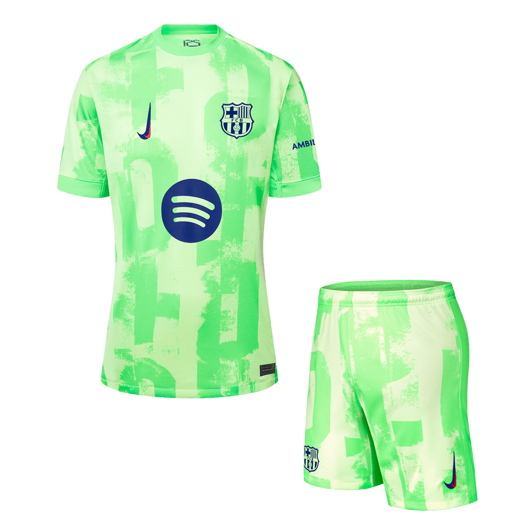 Barcelona Third Away Jerseys Kit 2024/25 - (Spotify Logo Without Text)