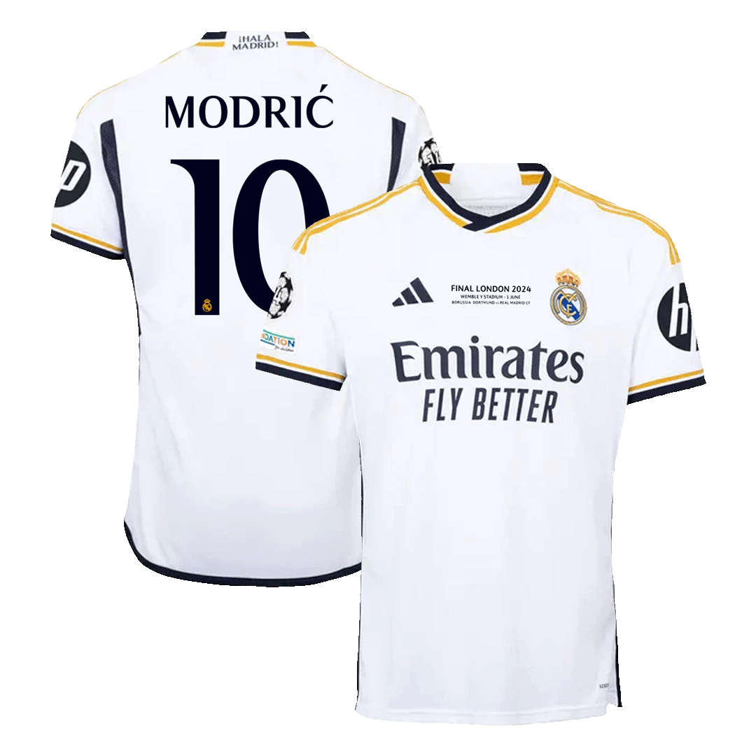 MODRI #10 Real Madrid Home Soccer Jersey 2023/24 - UCL FINAL