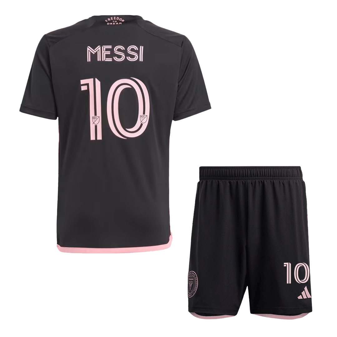 MESSI #10 Inter Miami CF Away Kids Soccer Jerseys Kit 2024