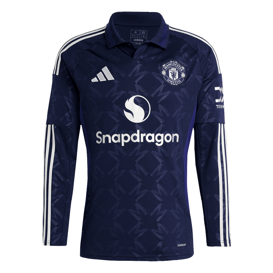 Manchester United Away Long Sleeve Soccer Jersey 2024/25