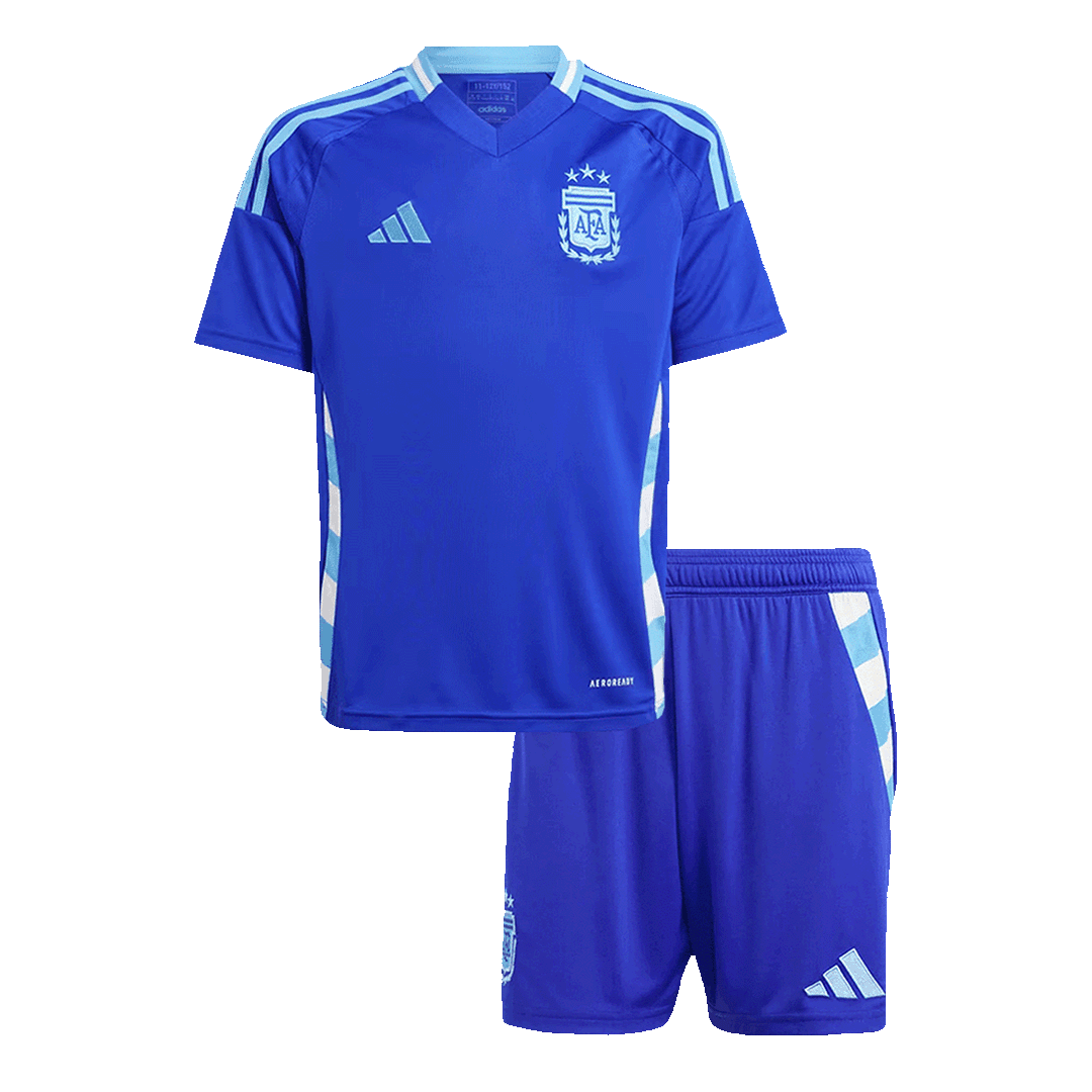 Argentina Away Kids Soccer Jerseys Kit Copa America 2024