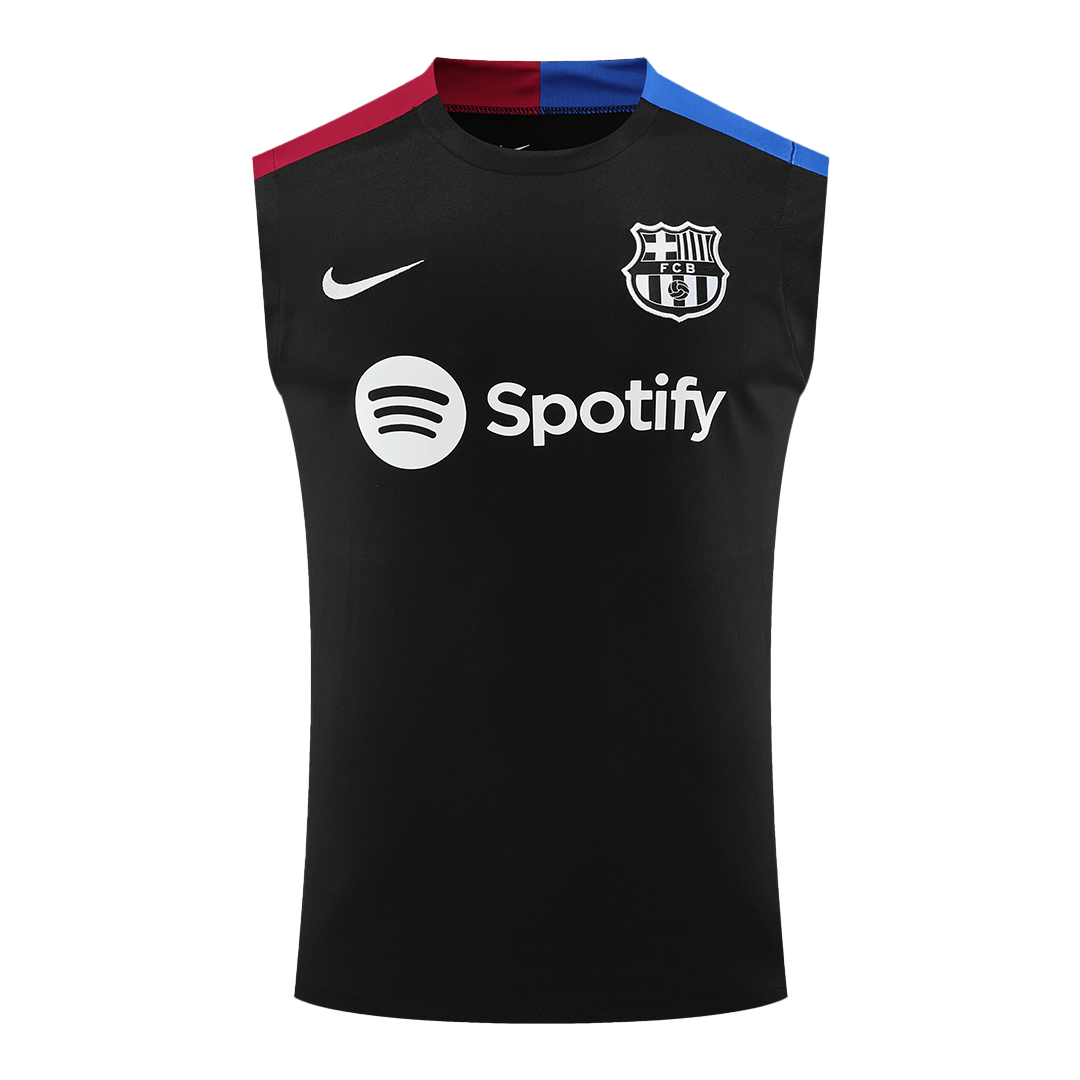 Barcelona Pre-Match Sleeveless Top 2024/25 Black