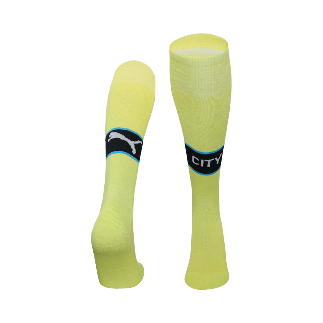Manchester City Away Soccer Socks 2024/25 Kids