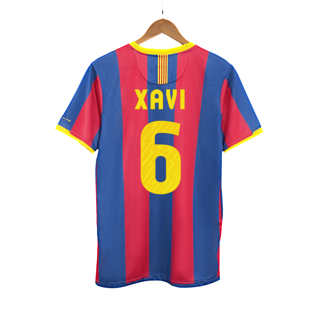 Vintage Soccer Jersey XAVI #6 Barcelona Home 2010/11