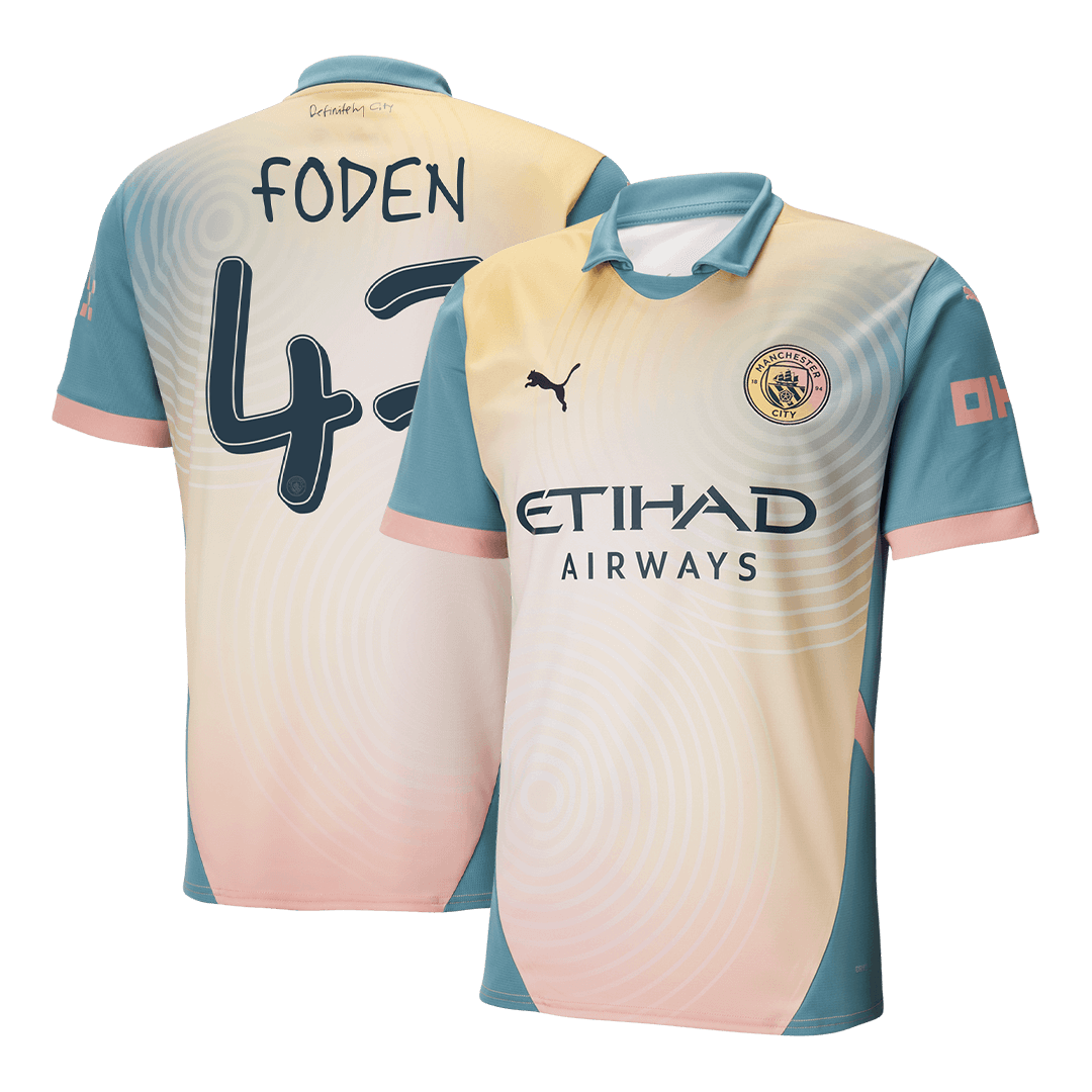 FODEN #47 Manchester City Fourth Away Soccer Jersey 2024/25 - Definitely City