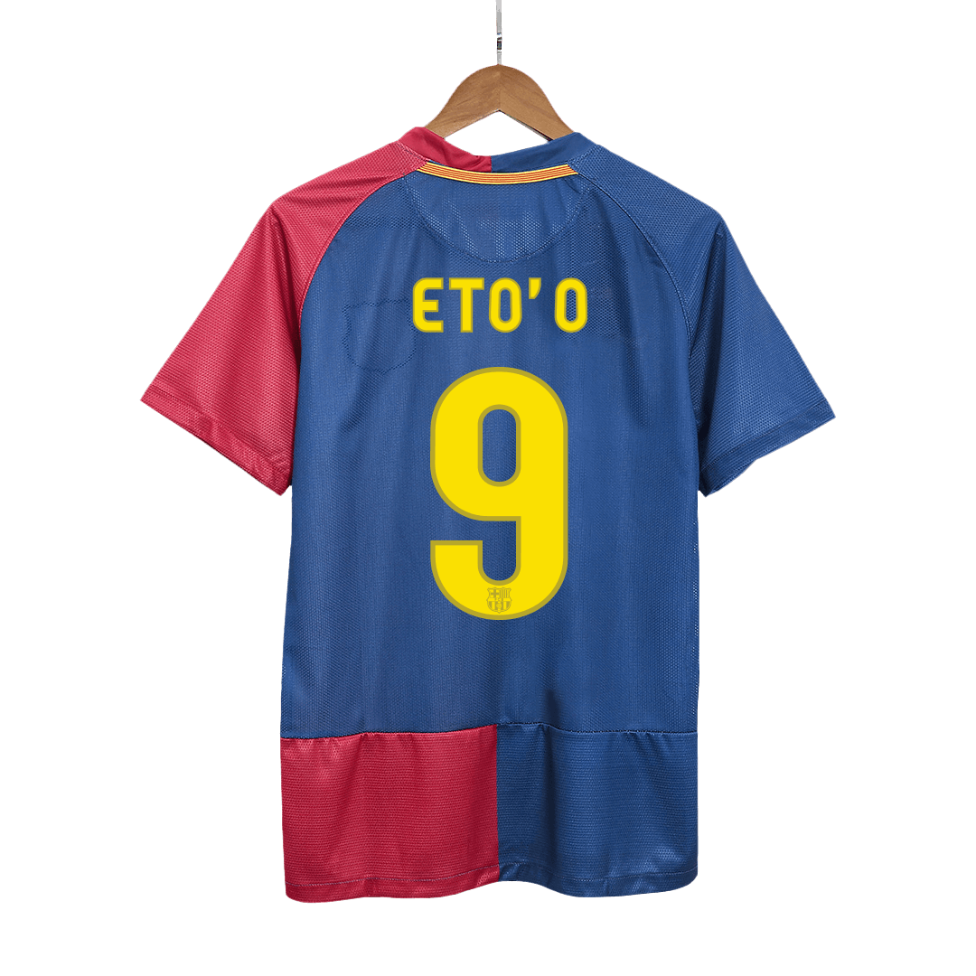 Vintage Soccer Jersey A.INIESTA #8 Barcelona Home 2008/09 - UCL Final