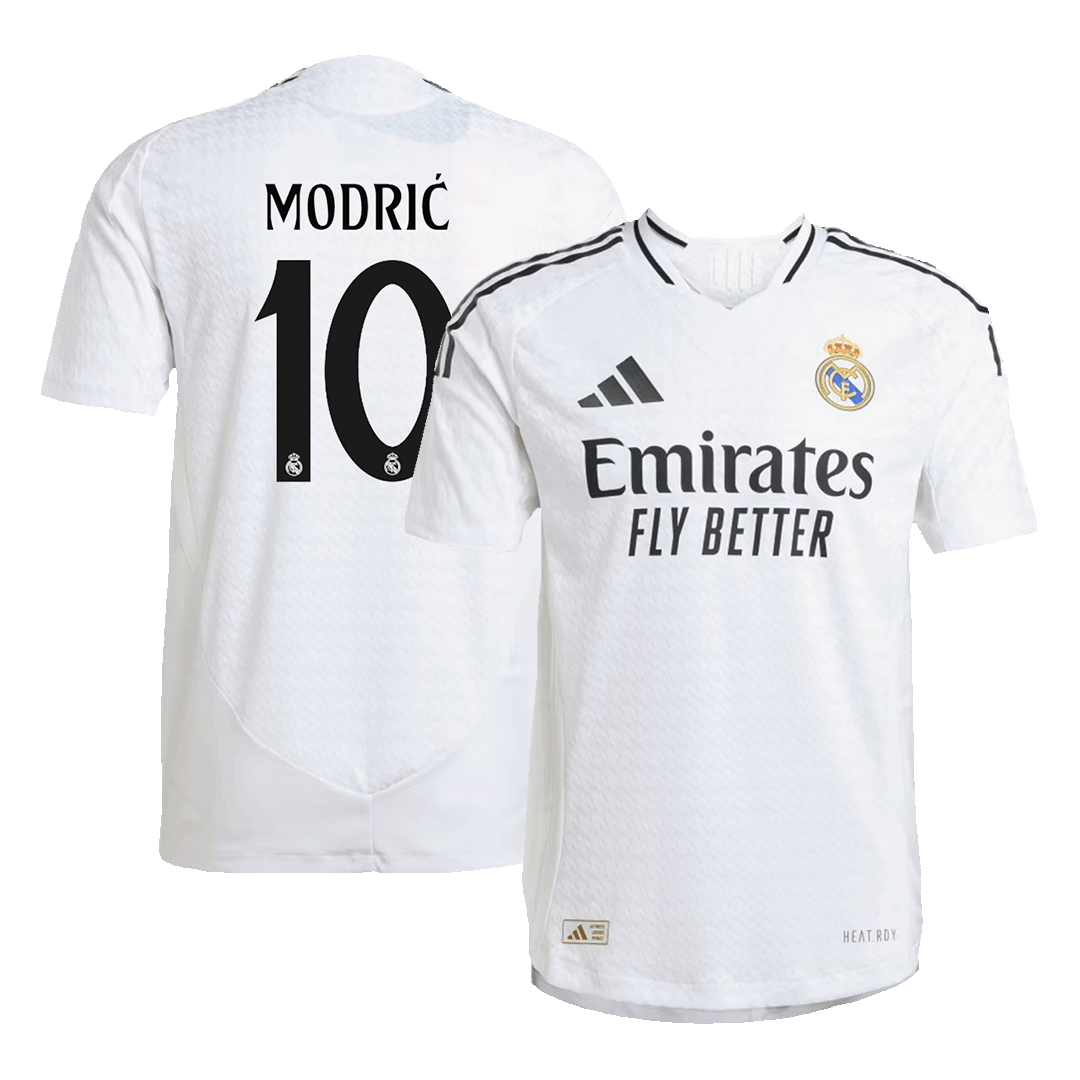 MODRIĆ #10 Real Madrid Home Authentic Soccer Jersey 2024/25